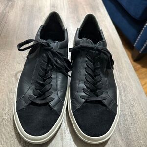 Black Leather Men's Loafers